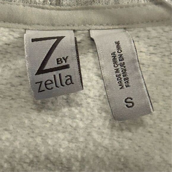 Zella Women's Shooting Star Drape Gray Cardigan Sweater Size S Open Front - Picture 12 of 16
